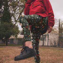 Winter Botanische Feestelijke Kerst Leggings