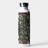 Winter Botanische Feestelijke Kerst Waterfles (Links)