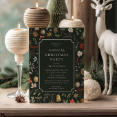 Winter Botanische Feestelijke Kerstfeest Kaart