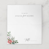 Winter Botanische Floral Wedding (Buitenkant ongevouwen)