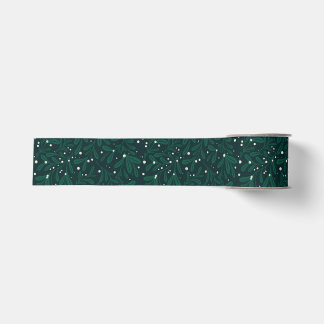 Winter Botanische Maretak Groen Kerstmis Grosgrain Lint