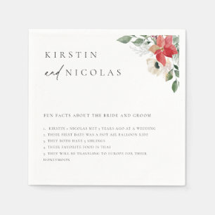 Winter Botanische vlindervloeren Servet