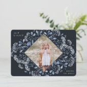 Winter Bouquet | Hanukkah-foto Feestdagenkaart (Staand voorkant)