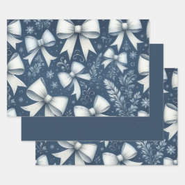 Winter Bows Inpakpapier Vel