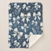 Winter Bows Sherpa Deken (Voorkant)