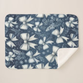 Winter Bows Sherpa Deken (Voorkant (horizontaal))