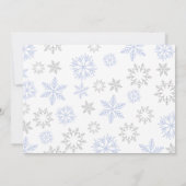 Winter Boy 2e anniversaire Invitation photo (Dos)