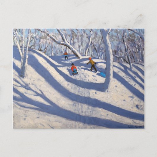 Winter Bramcote Nottingham 2009 Briefkaart (Voorkant)