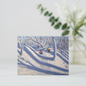 Winter Bramcote Nottingham 2009 Briefkaart (Staand voorkant)