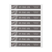 Winter Branches Wraparound Holiday Address Label (Vel)