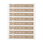 Winter Branches Wraparound Holiday Address Label (Vel)