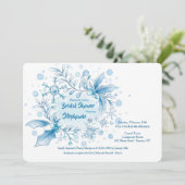 Winter Bridal Shower Kaart (Staand voorkant)