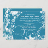 Winter Bridal Shower Kaart (Voorkant / Achterkant)