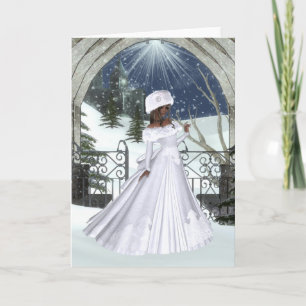 Winter Bride Fantasy Wenskaart Kaart
