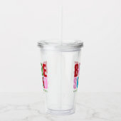 Winter Bride Squad vrijgezellenfeest Acryl Drinkbeker (Rechts)