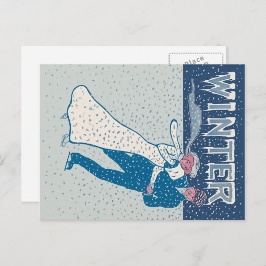 Winter Briefkaart (Voorkant / Achterkant)