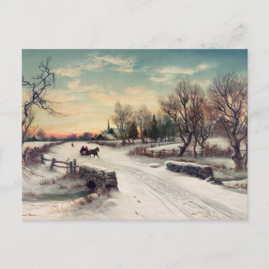  winter briefkaart (Voorkant)