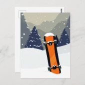 Winter-briefkaart Briefkaart (Voorkant / Achterkant)