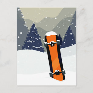 Winter-briefkaart Briefkaart