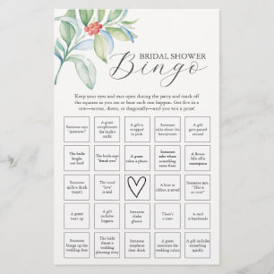 Winter Bruiloft Bingo Spel – Vind de Gast Flyer