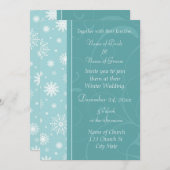 Winter bruiloft foto uitnodiging Kaarten (Voorkant / Achterkant)