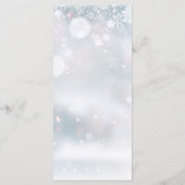 Winter bruiloft hart script dank u plaats kaart (Achterkant)