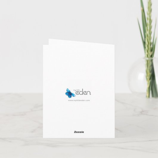 Winter bruiloft pijnbomen groen dank u kaarten (Achterkant)