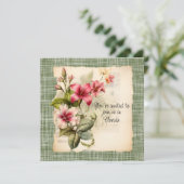 Winter bruiloft uitnodiging in Florida (Staand voorkant)