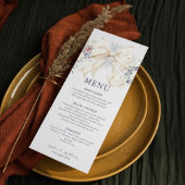 Winter Bruiloftsmenu – Crème, Strik en Bloemen Menu