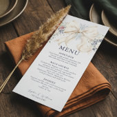 Winter Bruiloftsmenu – Crème, Strik en Bloemen Menu