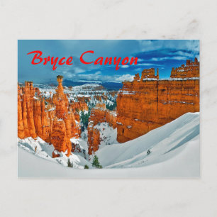 Winter Bryce Canyon National Park Utah Briefkaart