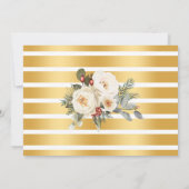 Winter Bubbles & Brews Rehearsal Dinner Kaart (Achterkant)