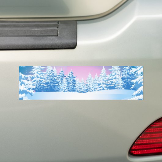 Winter Bumpersticker (Op auto)