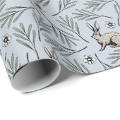 Winter Bunnies Vakantie Cadeaupapier (Rol Hoek)