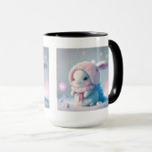 Winter Bunny Combo Mok, 15 oz Mok (Voorkant rechts)