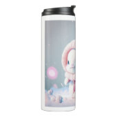 Winter Bunny Thermal Tumbler Thermosbeker (Gedraaid links)