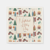 Winter buurtfeest servet (Voorkant)