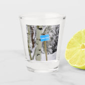 Winter Cabin Fever Holiday Sneeuw Shot Glas (Voorkant)