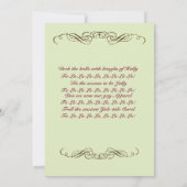 Winter Cabin Fireplace Holiday Kaart (Achterkant)