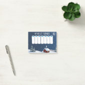 Winter Cabin Night Post-it® Notes  (Bureau)