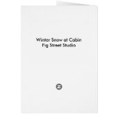Winter Cabin Snow Vintage (Dos)