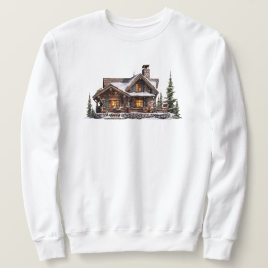 Winter Cabin Sweatshirt (Design voorkant)