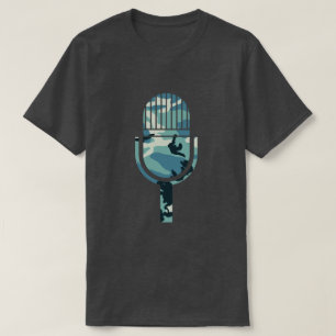 Winter Camo Pattern  Mic T-shirt