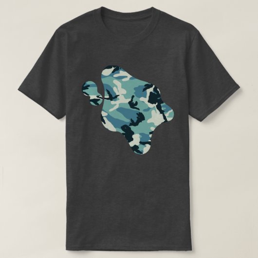 Winter Camo Pattern Paint Splat T-shirt (Design voorkant)