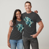 Winter Camo Pattern Paint Splat T-shirt (Unisex)