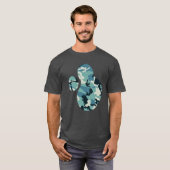 Winter Camo Pattern Paint Splat v2 T-shirt (Voorkant volledig)