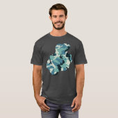 Winter Camo Pattern Paint Splat v3 T-shirt (Voorkant volledig)