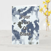 Winter Camouflage Kaart (Gele Bloem)