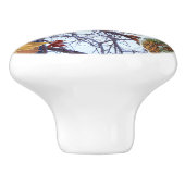 Winter Camouflage schilderijen Keramische Knop (Zijkant)