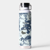 Winter Camouflage Waterfles (Achterkant)